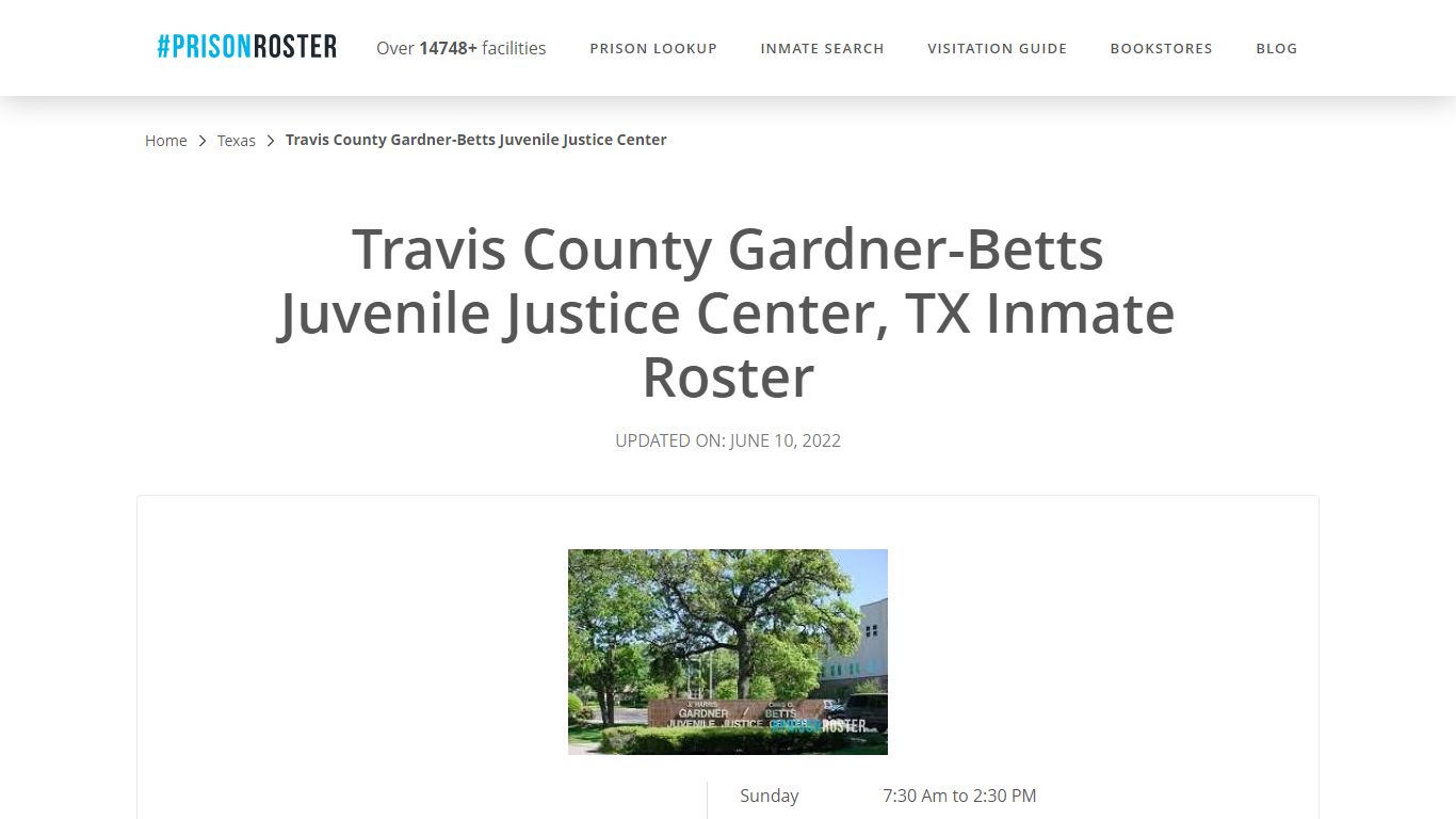 Travis County Gardner-Betts Juvenile ... - Inmate Locator